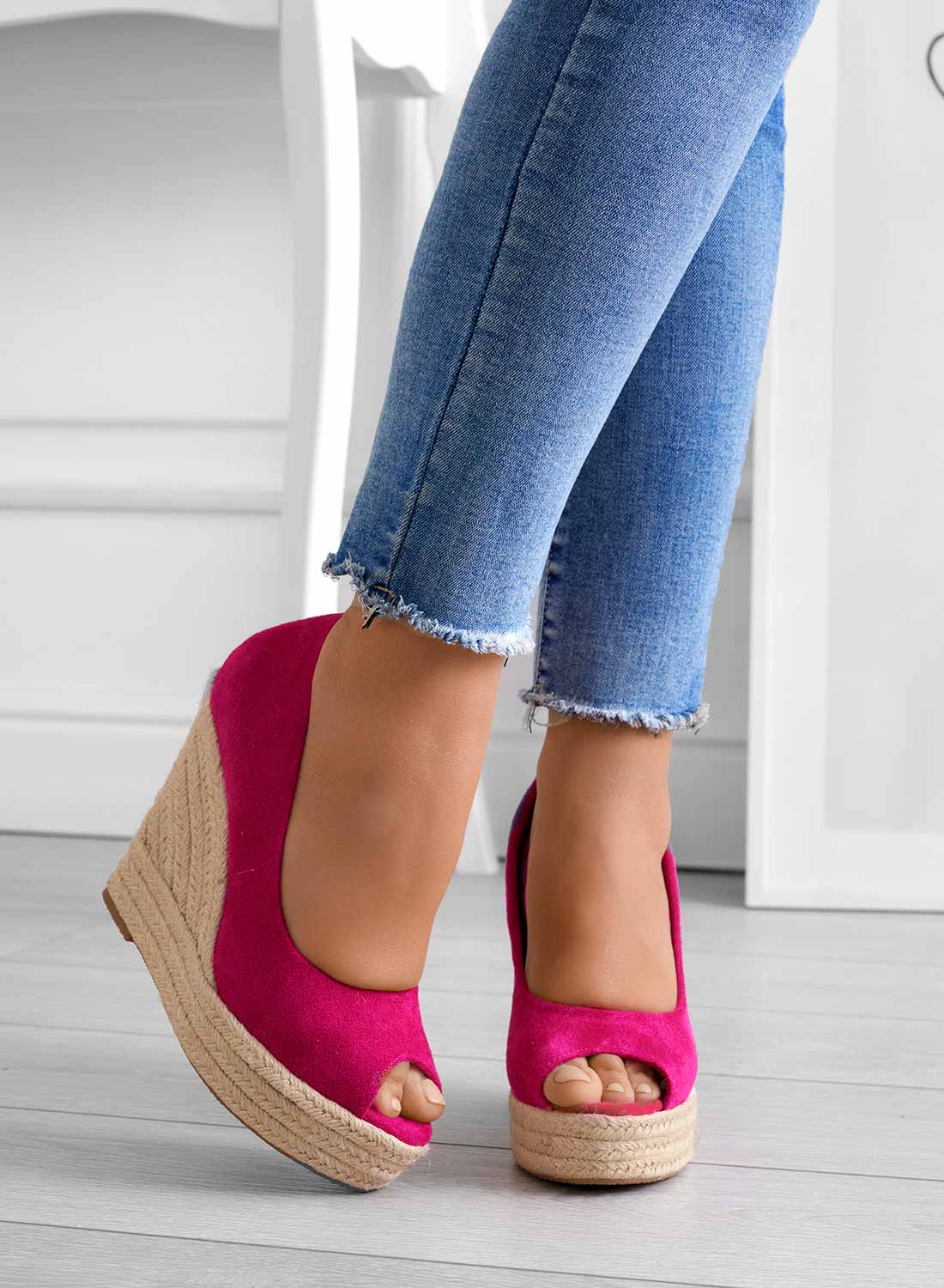 Wanda | Suede wedge espadrilles