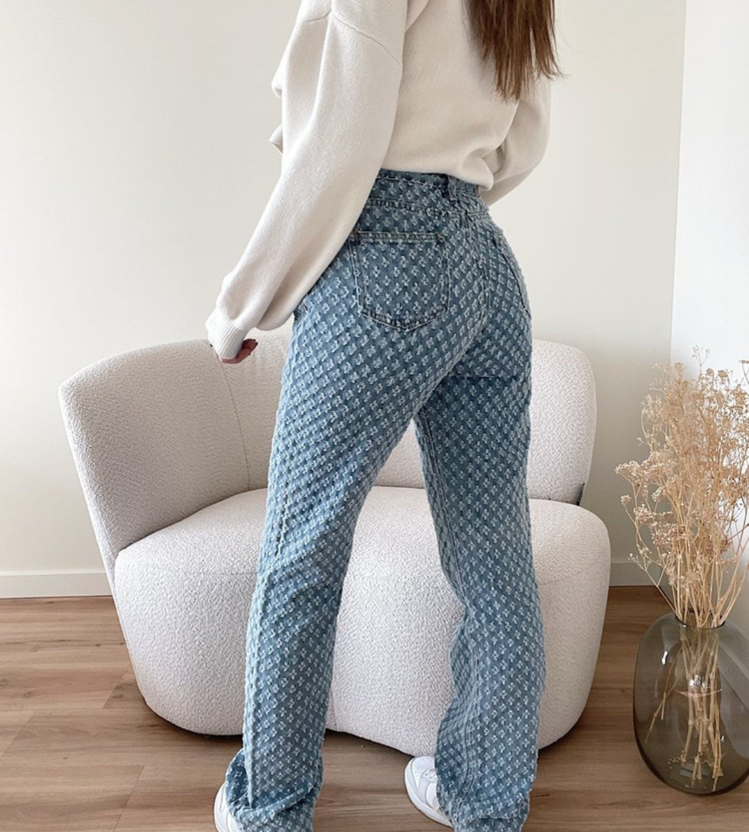 Tiffany | Stylish Jeans With A Diamond Pattern