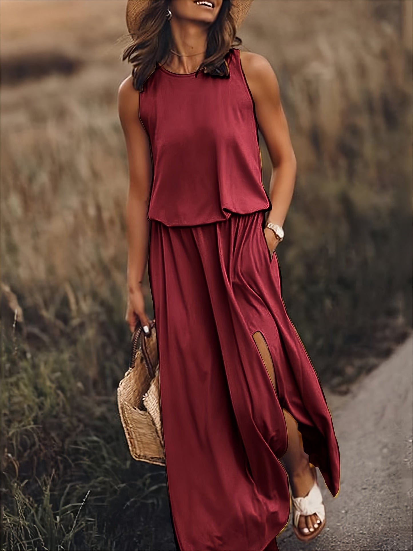 Thomas | Simple Boho Maxi Dress Made Of Modal In Different Colors