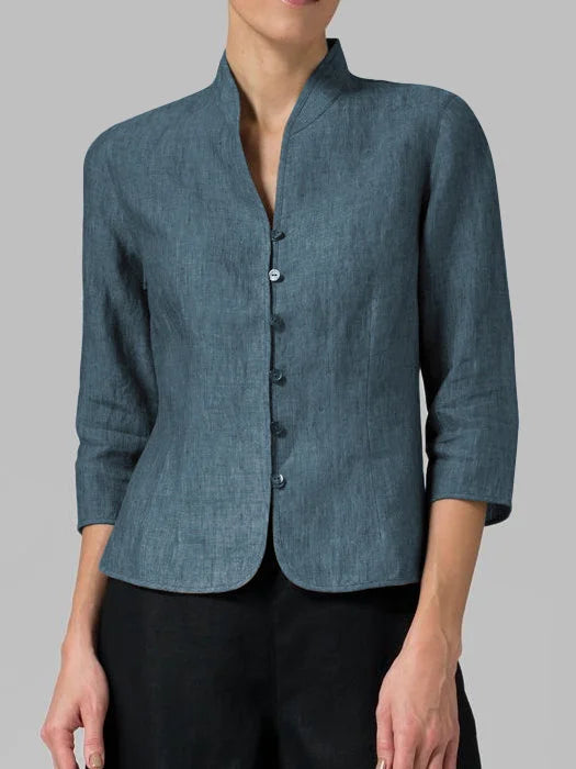 Tina | High-Quality Women'S Blouse With A Stand-Up Collar