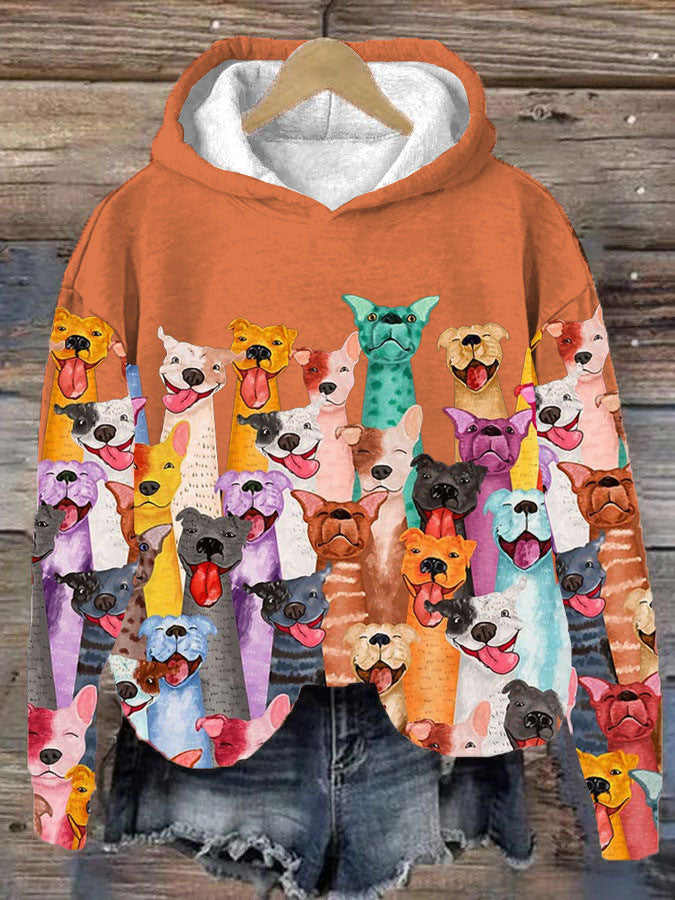 Wilma | Women's Fun Dogs printed hoodie
