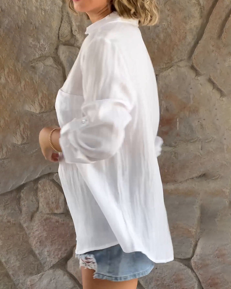 Vesta | Simple Blouse With A V-Neck