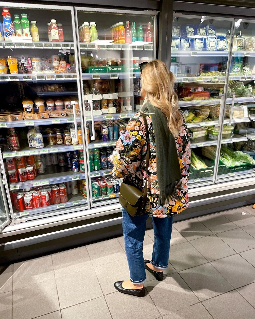 Xandra | Stylish quilted jacket with floral pattern for women