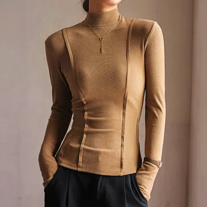 Verónica | Long-sleeved roll-neck sweater for women