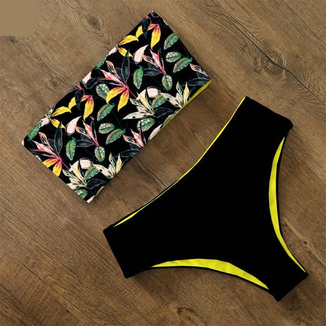 Vera | AquaLivv High Waist Bandeau Bikini