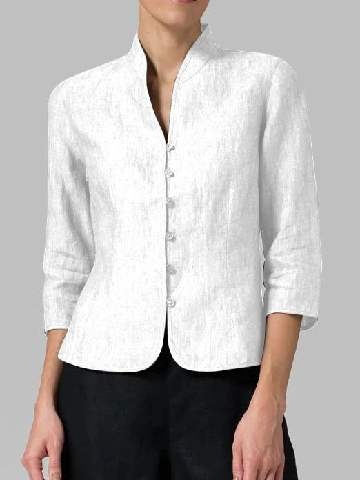 Tina | High-Quality Women'S Blouse With A Stand-Up Collar