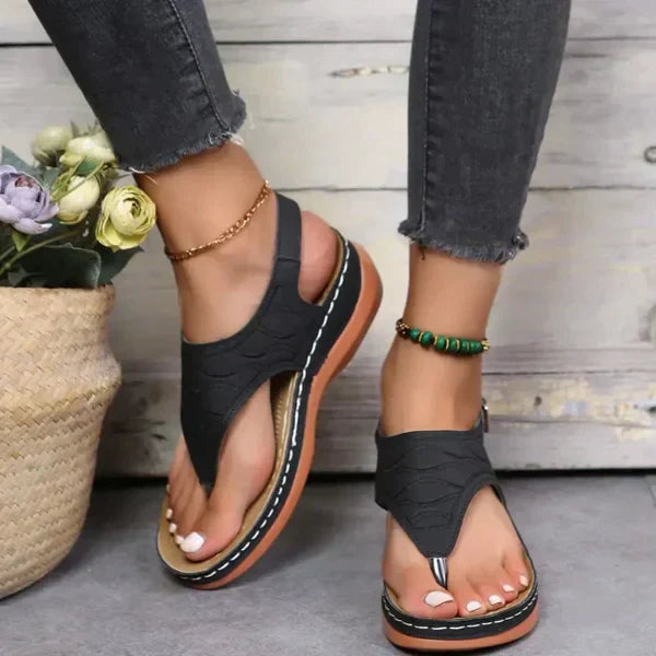 Wanda | Fashionable Leather Sandals For Summer
