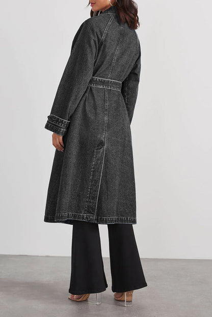 Ursula | Long denim coat for women