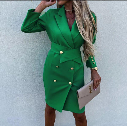 Viviana | Dress with jacket effect and waist belt