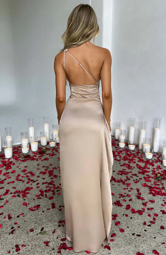 Vivienne | Elegant Satin-Maxi Dress