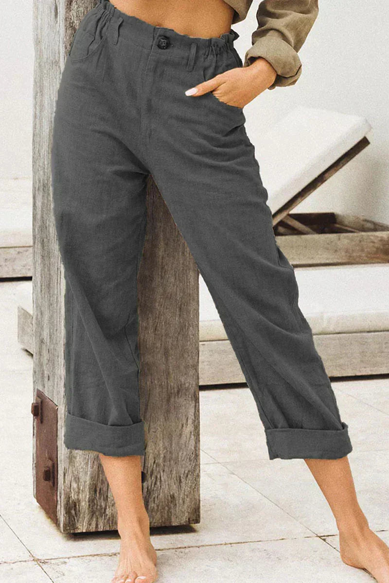Tess | Fashionable Women'S Linen Trousers