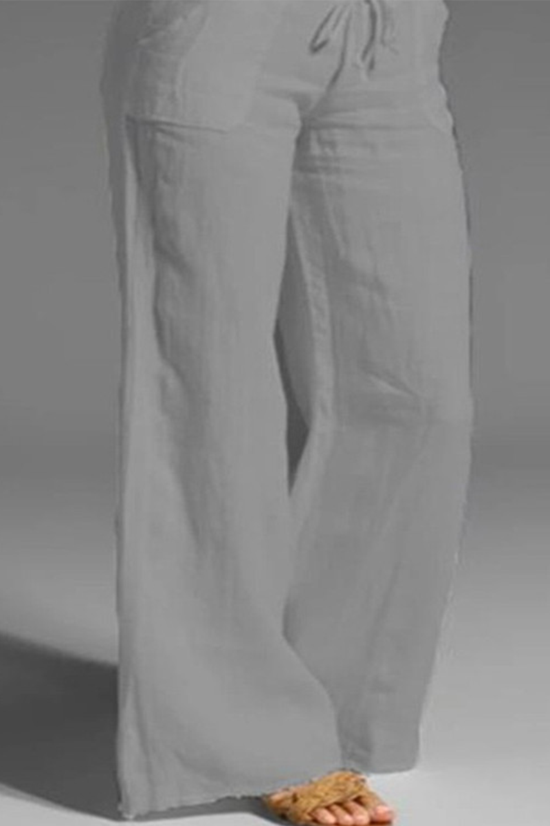 Vanesa | Casual plain loosefitting wideleg trousers (8 colors)