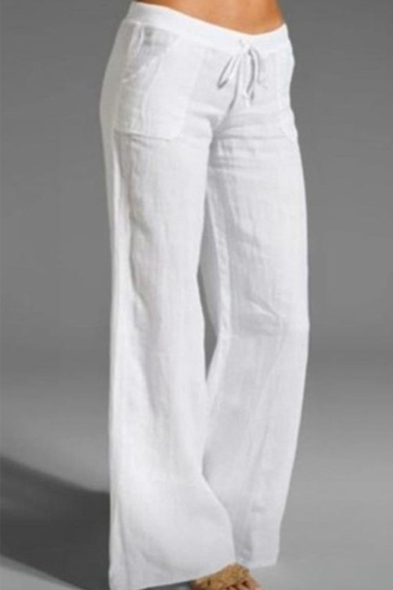 Vanesa | Casual plain loosefitting wideleg trousers (8 colors)