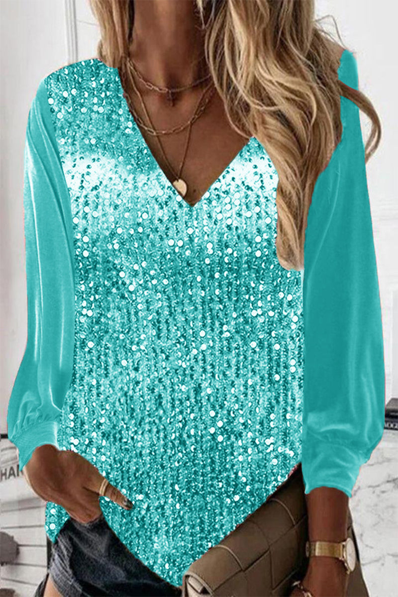 Vesta | Simple Glitter Blouse
