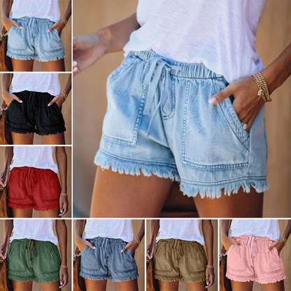 Willa | Stylish High-Waisted Denim Shorts For Trend-Conscious Women