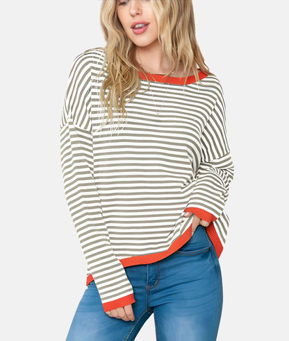 Wisteria | Striped sweater for women