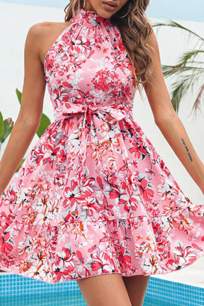 Whitney | Women's Floral Halter Dress