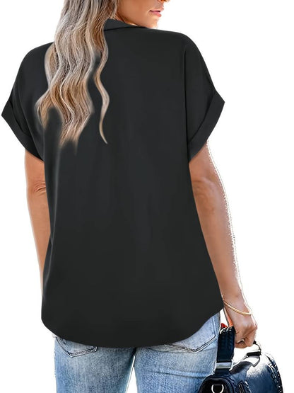 Verónica | Casual Summer Shirt With Turn-Down Collar For Women