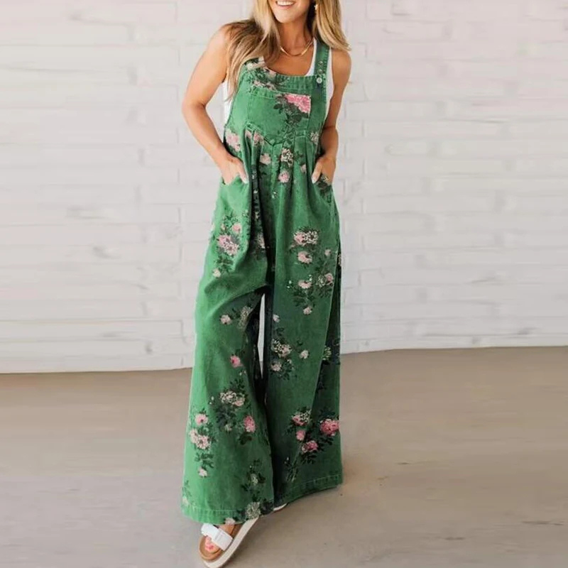 Xara | Relaxed Cotton Floral Jumpsuit