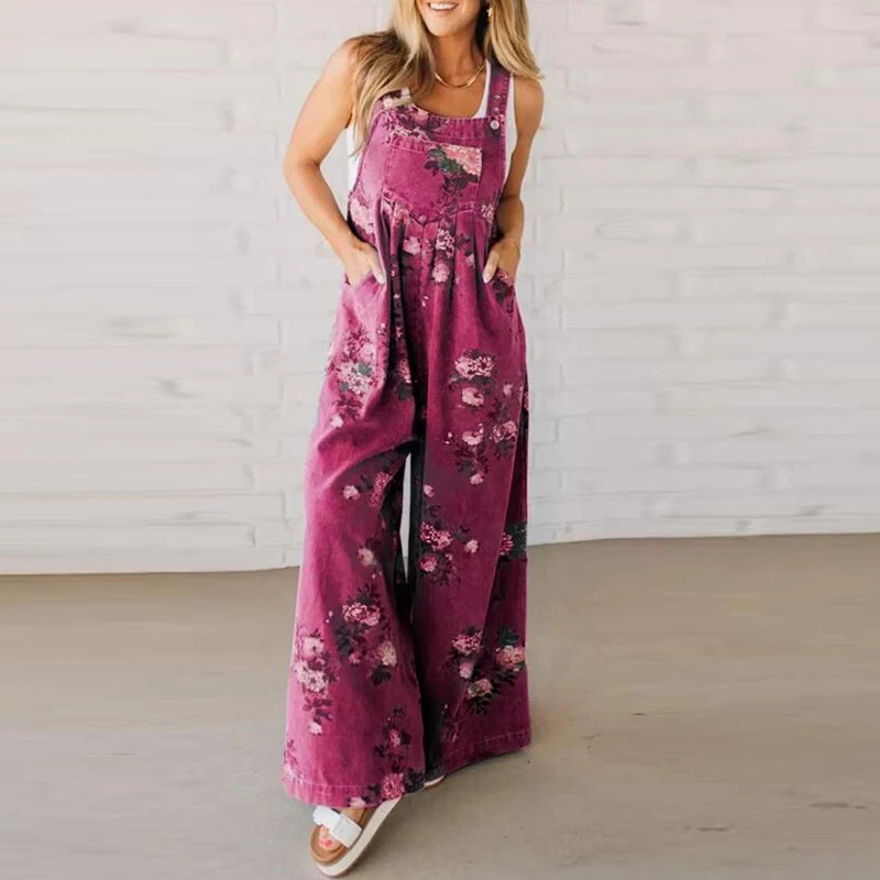 Xara | Relaxed Cotton Floral Jumpsuit