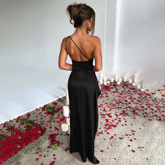 Vivienne | Elegant Satin-Maxi Dress