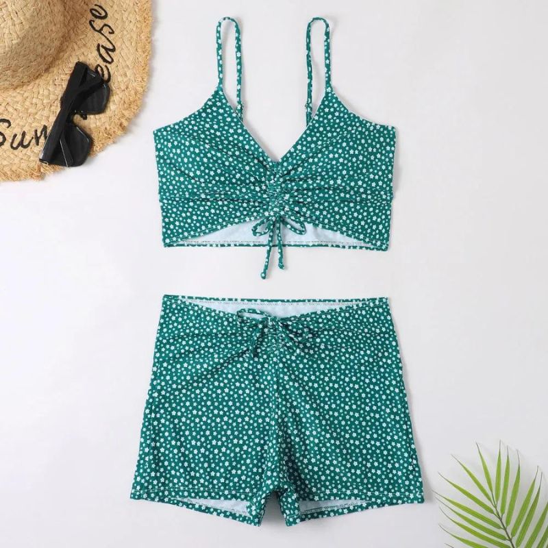 Willa | 3-Piece Ombre Lace Bikini Swimsuit With Beach Skirt