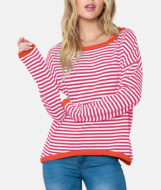 Wisteria | Striped sweater for women