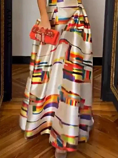 Vanessa| Geometric Maxi Dress