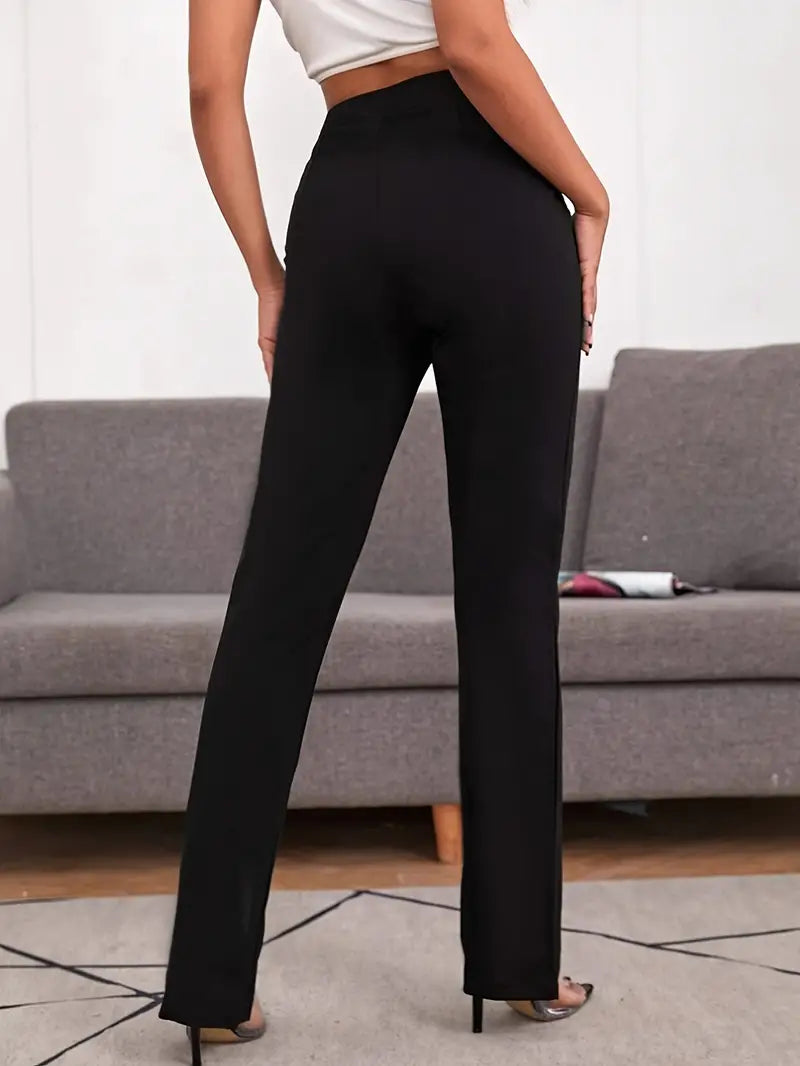 Vesper | Plain-Colored High-Waisted Trousers