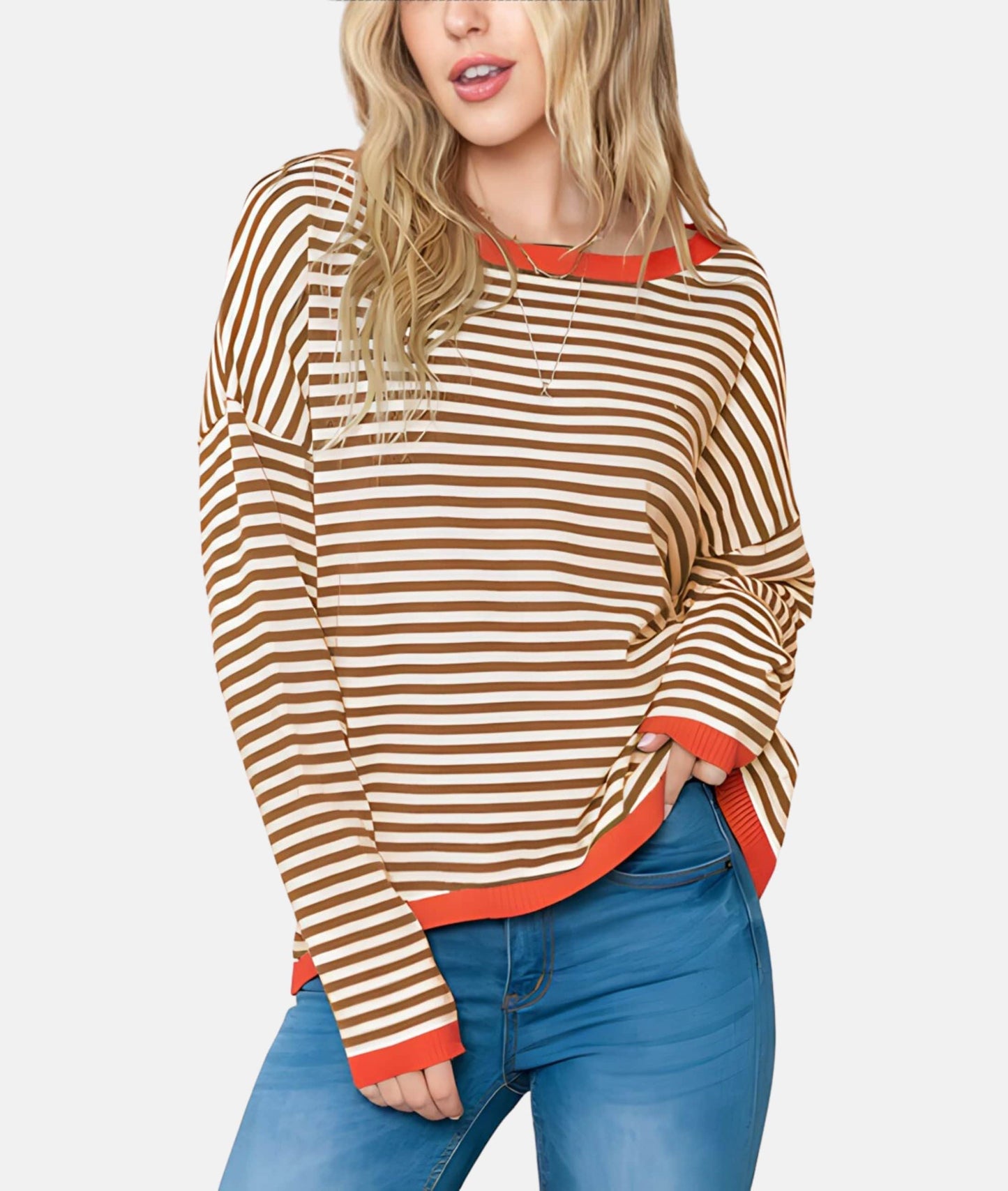 Wisteria | Striped sweater for women