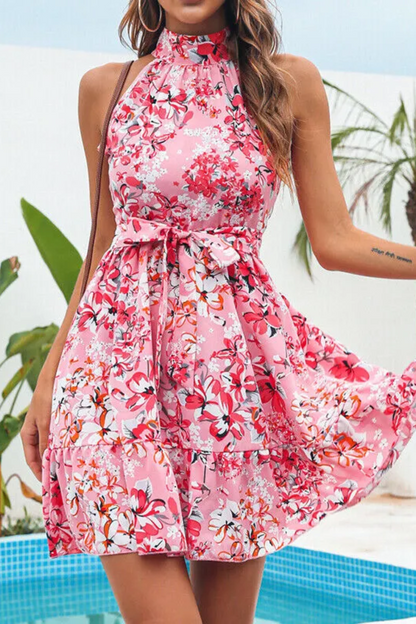 Whitney | Women's Floral Halter Dress