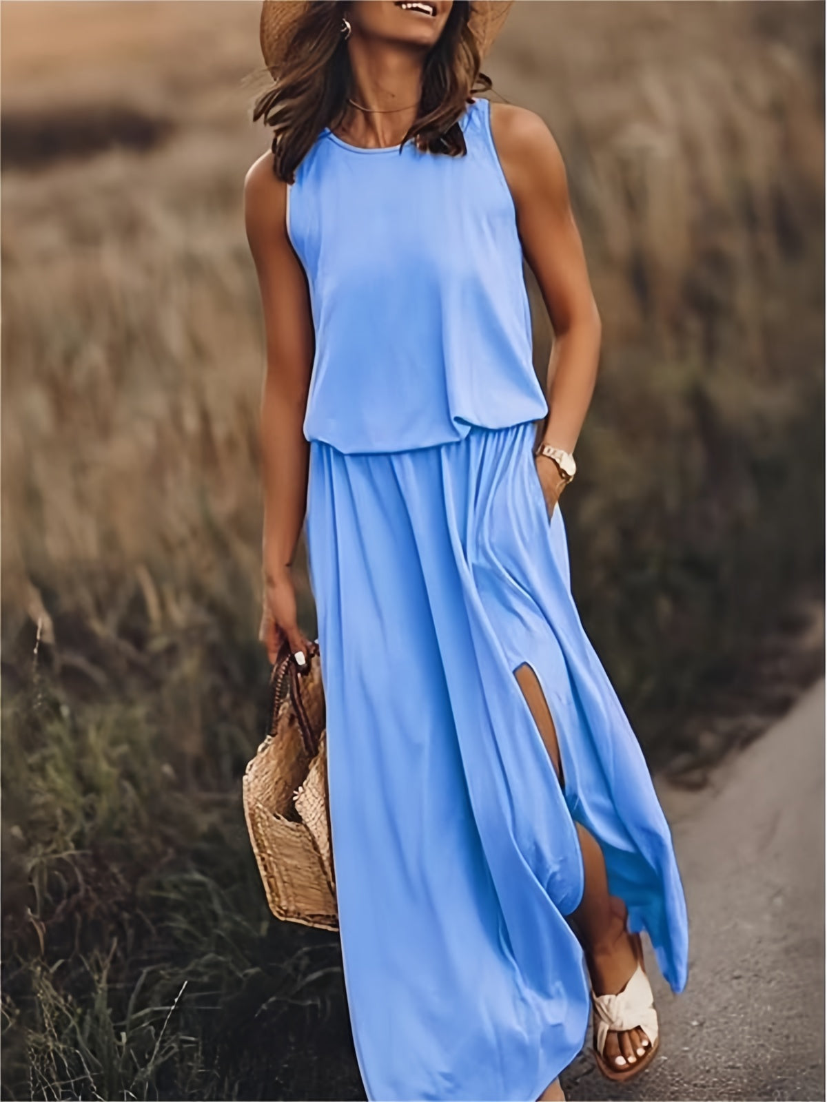Thomas | Simple Boho Maxi Dress Made Of Modal In Different Colors