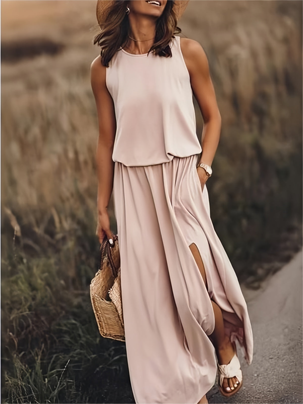 Thomas | Simple Boho Maxi Dress Made Of Modal In Different Colors