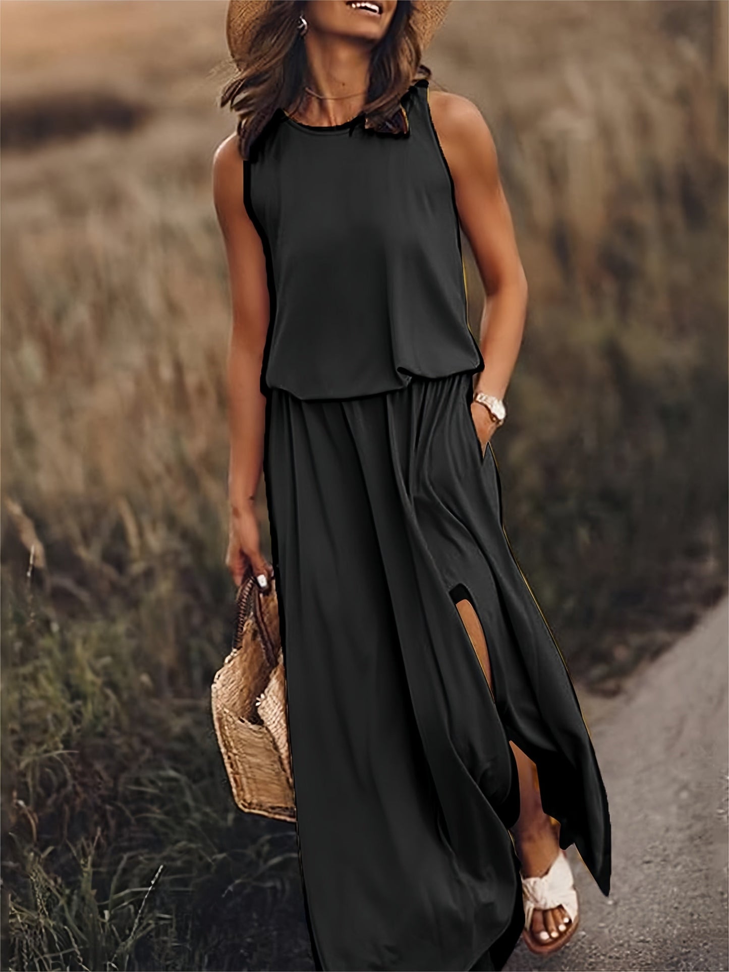 Thomas | Simple Boho Maxi Dress Made Of Modal In Different Colors
