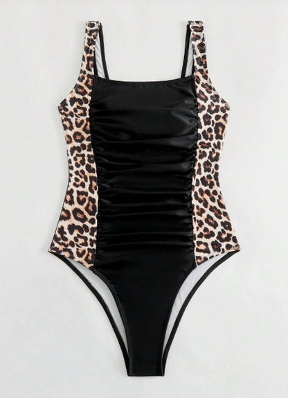 Teresa | Swimsuit With Leopard Print Side Details