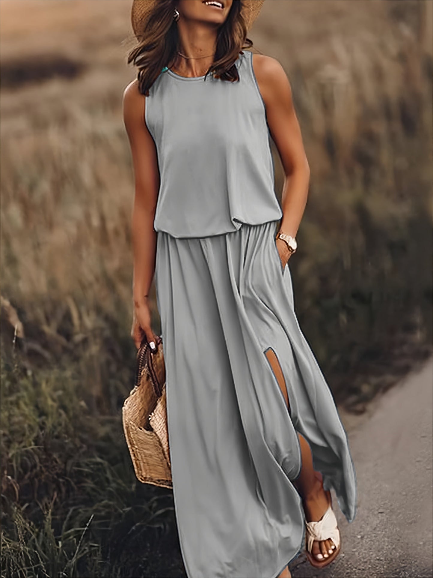 Thomas | Simple Boho Maxi Dress Made Of Modal In Different Colors