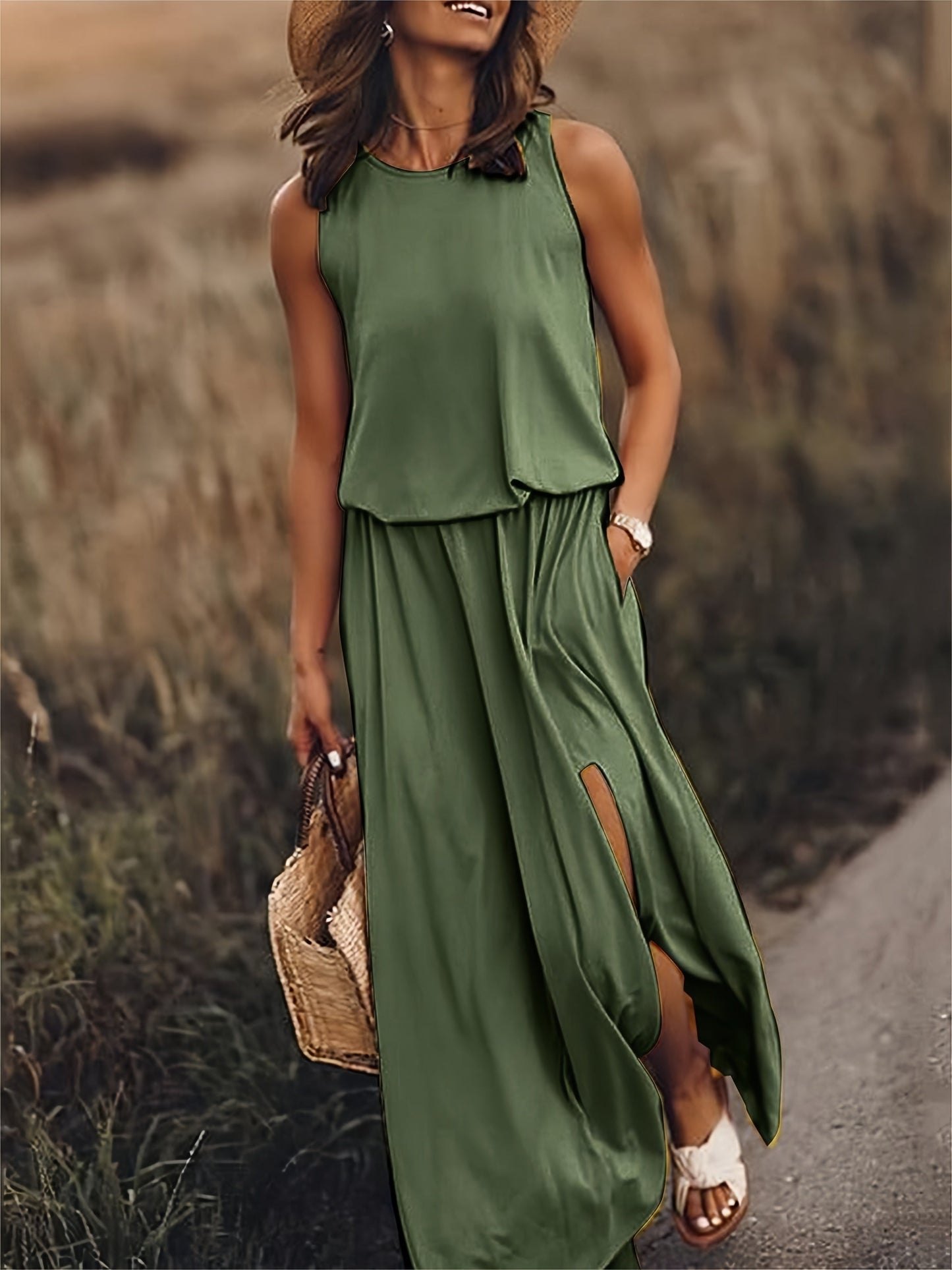 Thomas | Simple Boho Maxi Dress Made Of Modal In Different Colors