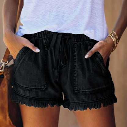 Willa | Stylish High-Waisted Denim Shorts For Trend-Conscious Women