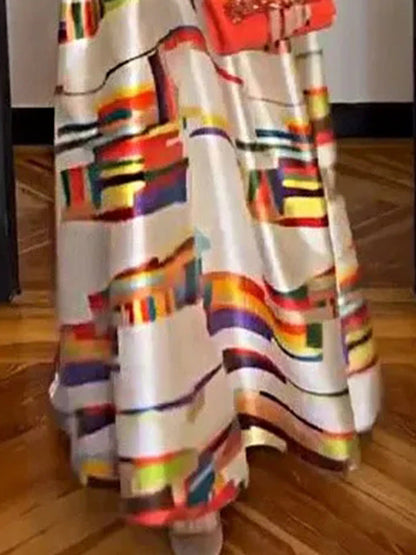 Vanessa| Geometric Maxi Dress