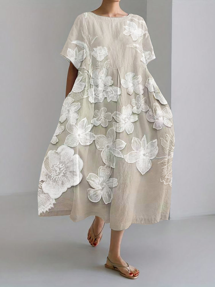 Uxía | Elegant Floral Dress For Women