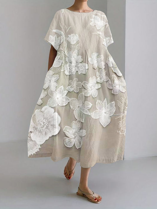 Uxía | Elegant Floral Dress For Women