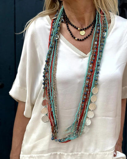 Valeria | Bologna'S Elysian Elegance Blouse & Pants Set