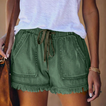 Willa | Stylish High-Waisted Denim Shorts For Trend-Conscious Women