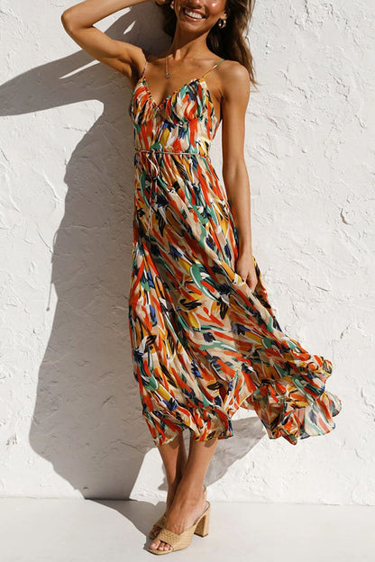 Uxue | Colorful midi dress