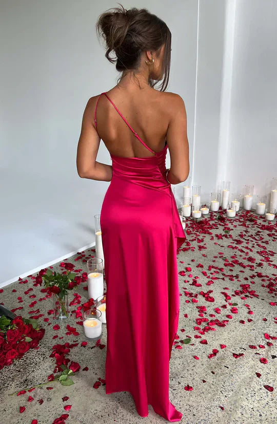 Vivienne | Elegant Satin-Maxi Dress