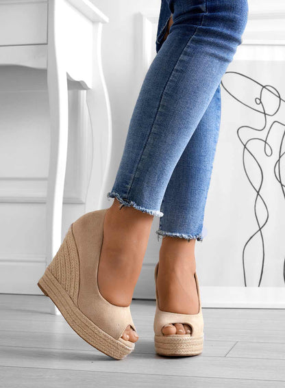 Wanda | Suede wedge espadrilles