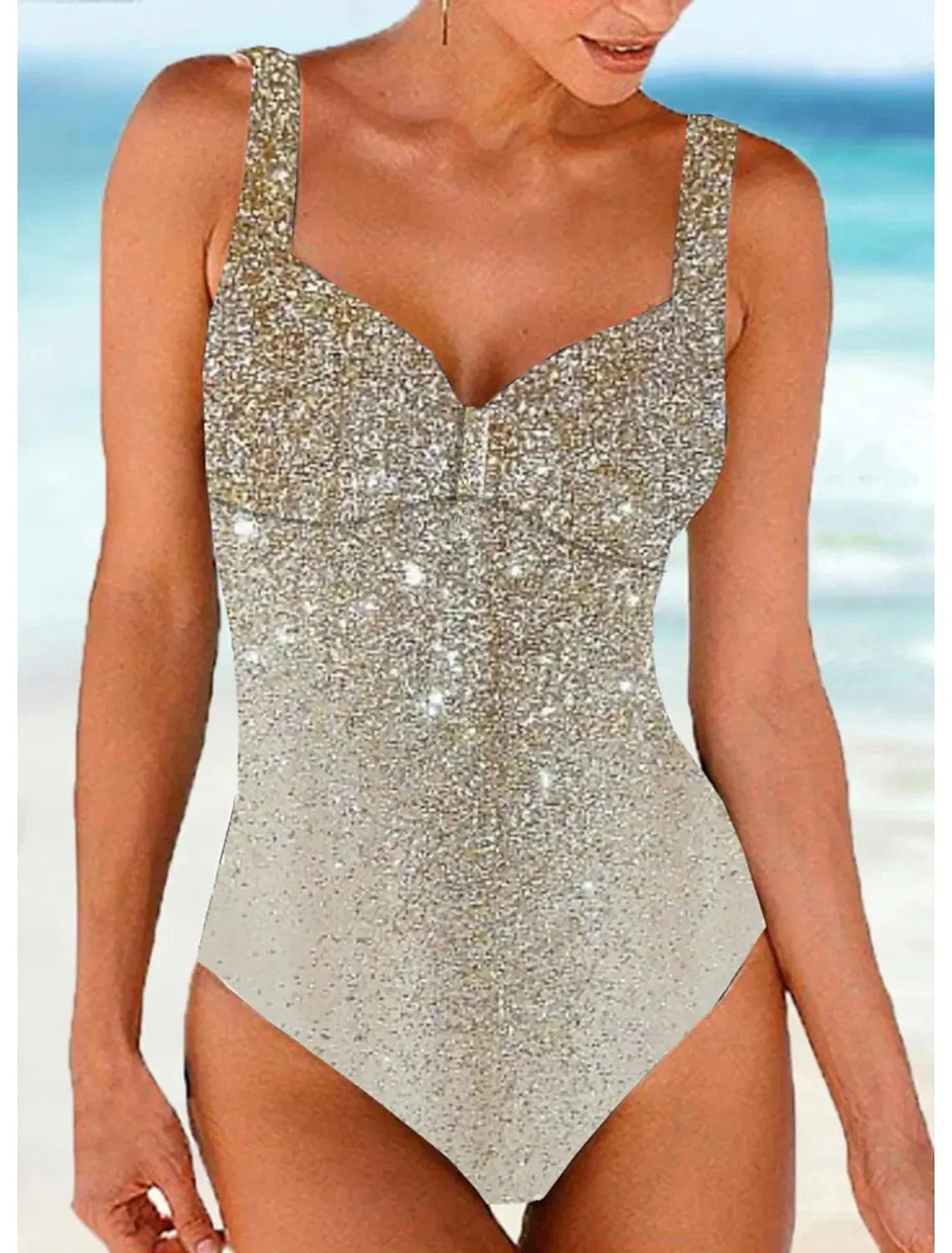 Willow | Sequin Print Swimsuit