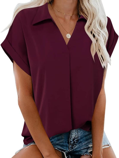 Verónica | Casual Summer Shirt With Turn-Down Collar For Women