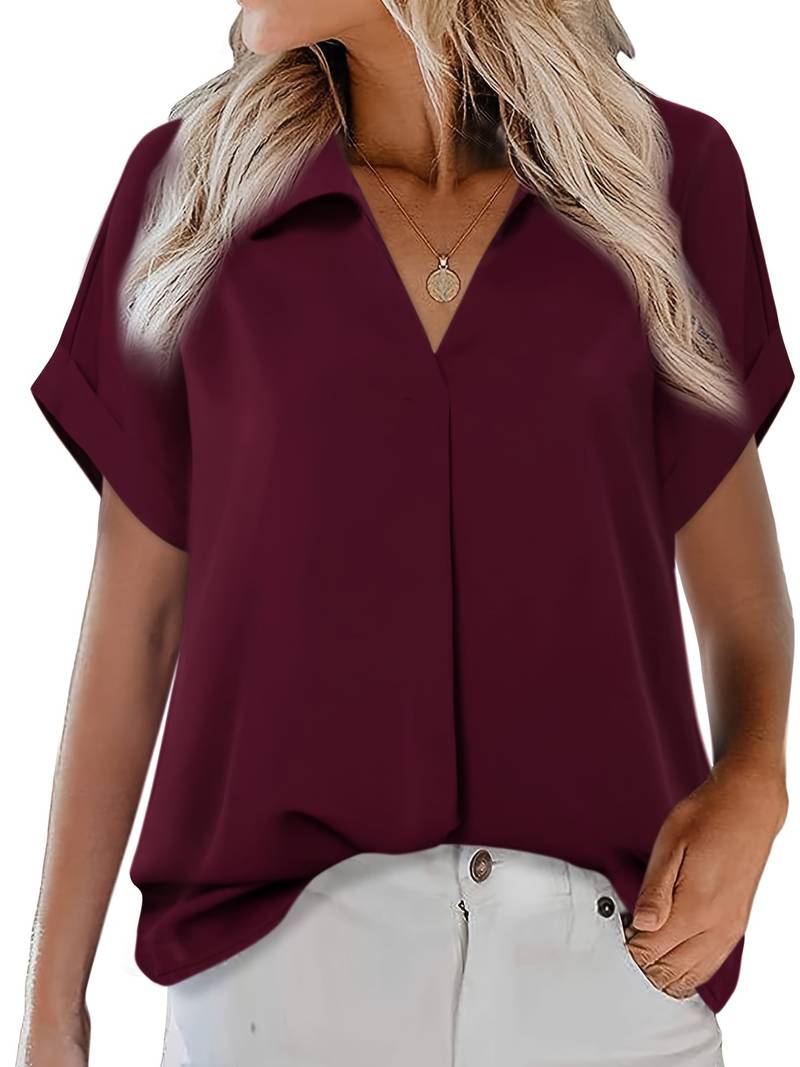 Verónica | Casual Summer Shirt With Turn-Down Collar For Women