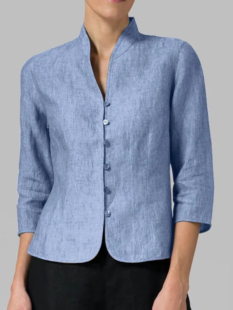 Tina | High-Quality Women'S Blouse With A Stand-Up Collar